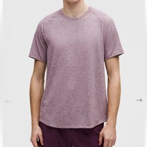 Lululemon Men’s License To Train Short Sleeve Heathered Plum Size XL